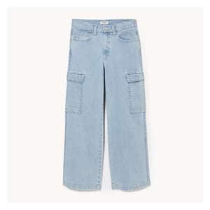 【NONCODE】Rael four button denim trousers Revolt Jeans Women's Plus Size Denim Bib Overalls, Dark